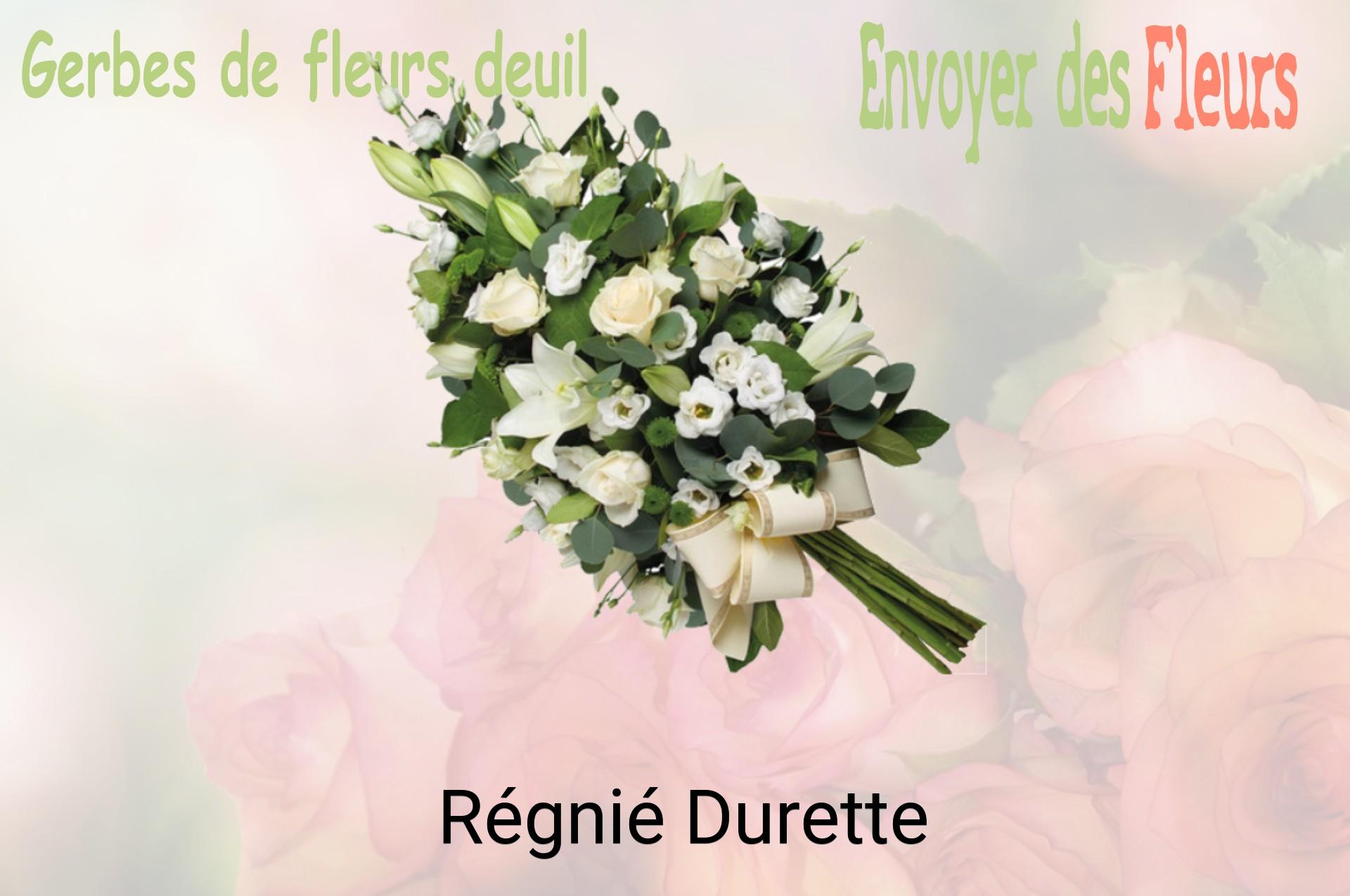 Gerbe de fleurs de deuil livrée à Régnié-Durette